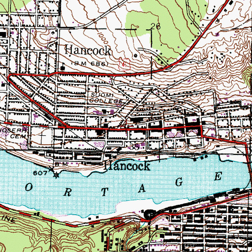 Topographic Map of Kivi House, MI