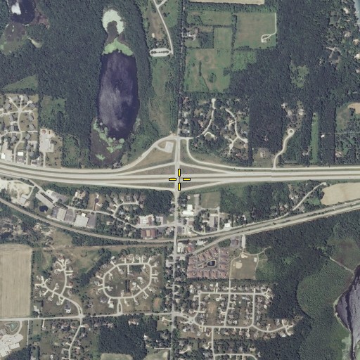 Aerial/Satellite Image of Interchange 179, WI