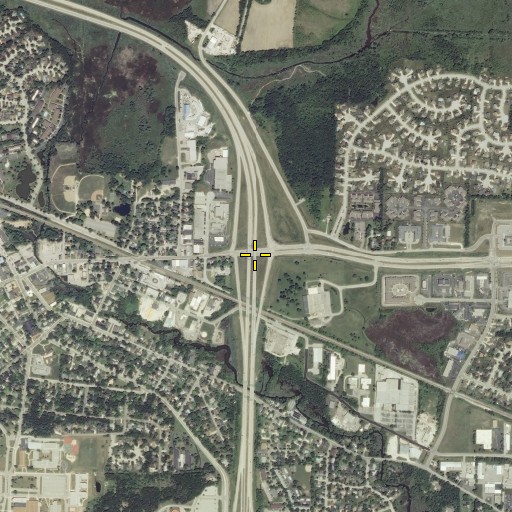 Aerial/Satellite Image of Interchange 187, WI