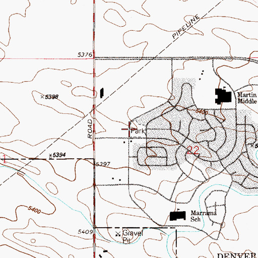 Topographic Map of West Park, CO