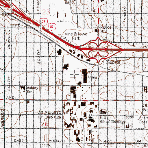 Topographic Map of El Pomar Natatorium, CO