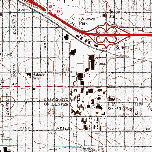 Topographic Map of Sturm Hall, CO