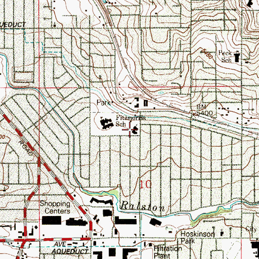 Topographic Map of Centerpoint Community Church, CO