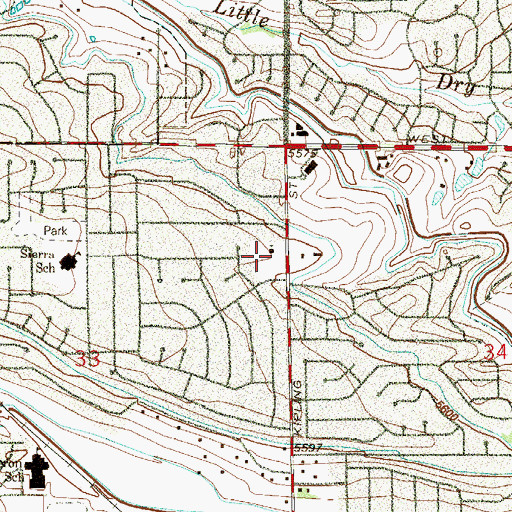 Topographic Map of Korean Presbyterian Church, CO