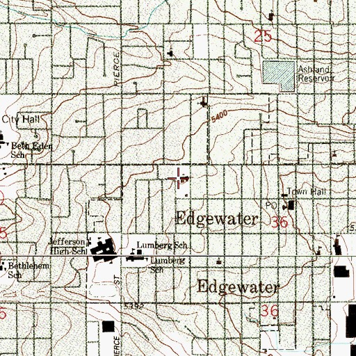 Topographic Map of Emmanuel Church, CO