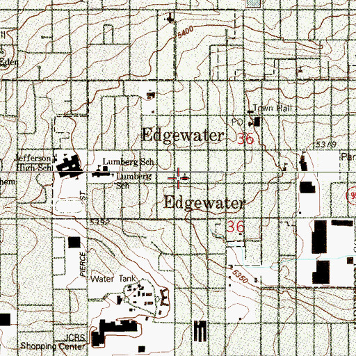 Topographic Map of Fellowship Bible Church, CO