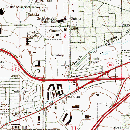 Topographic Map of Christ The Answer Church, CO
