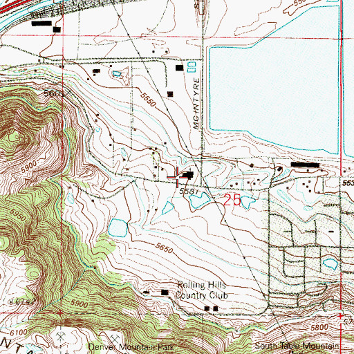 Topographic Map of Church of Jesus Christ of Latter Day Saints, CO