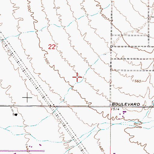 Topographic Map of Lost Dog Wash, AZ