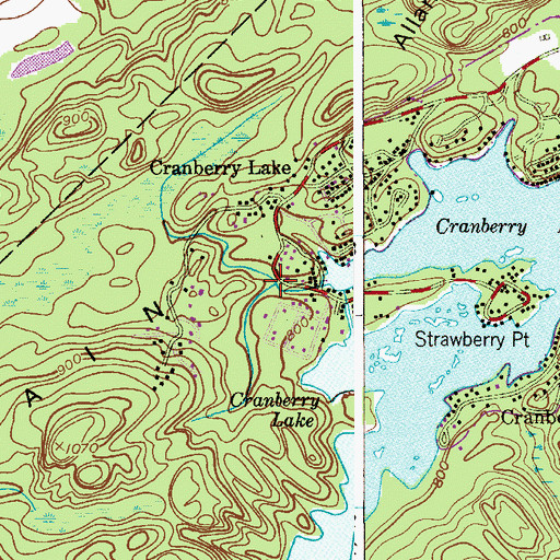Topographic Map of Weaver House Run, NJ