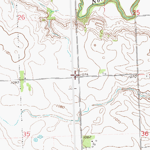 Topographic Map of School Number 50 (historical), MN