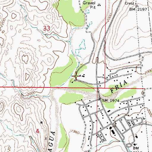 Topographic Map of Black Canyon School, AZ