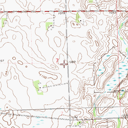 Topographic Map of School Number 85 (historical), MN