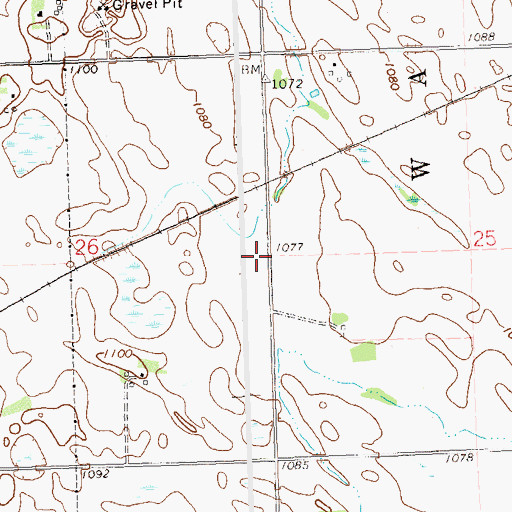Topographic Map of School Number 98 (historical), MN