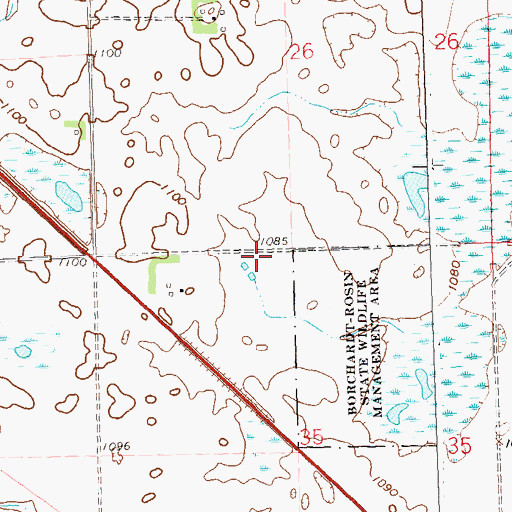 Topographic Map of School Number 64 (historical), MN