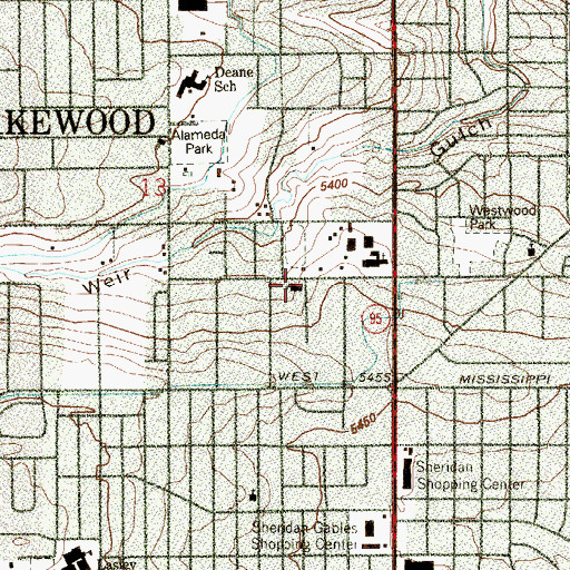Topographic Map of An Bang Buddhist Temple, CO