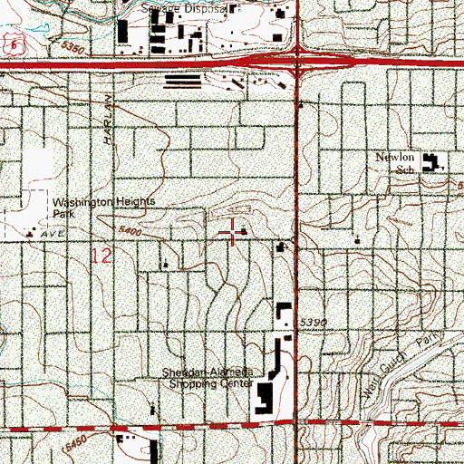 Topographic Map of Bethel Christian Fellowship Church, CO