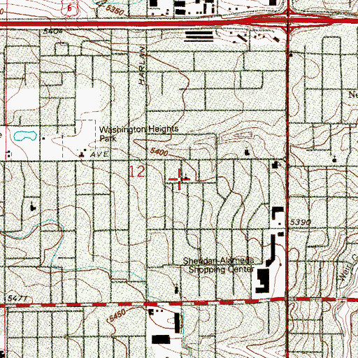 Topographic Map of Christ Chapel of the Rockies, CO