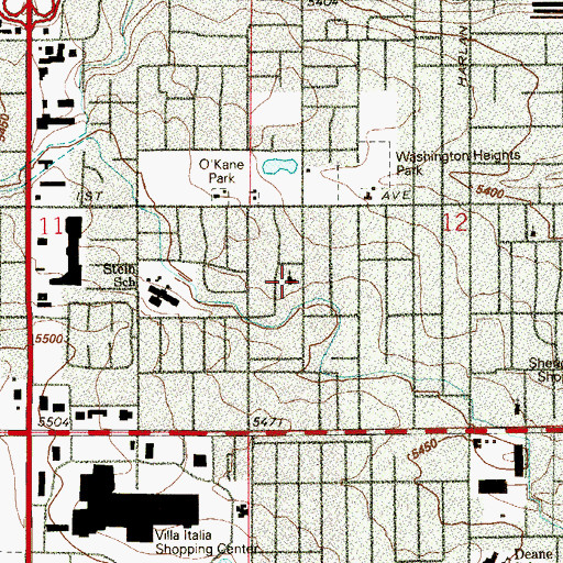 Topographic Map of Lakewood Christian Fellowship Church, CO