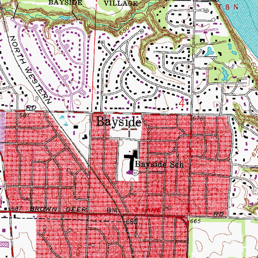 Topographic Map of Ellsworth Park, WI