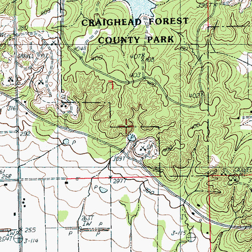 Topographic Map of Arkansas Game and Fish Commission Law Enforcement Northeast Regional Office, AR