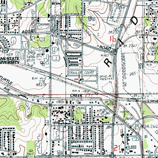 Topographic Map of Arkansas State University Police Department Jonesboro, AR