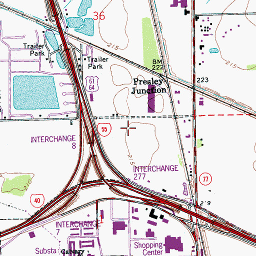 Topographic Map of Crittenden County Drug Task Force, AR