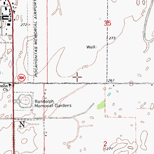 Topographic Map of Black River Technical College Law Enforcement Training Academy, AR