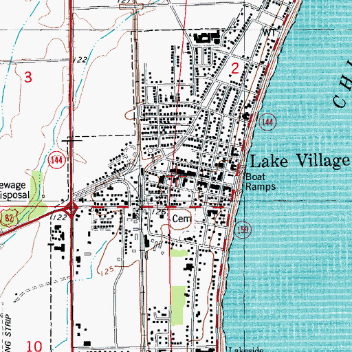 Topographic Map of Chicot County Sheriff's Office, AR