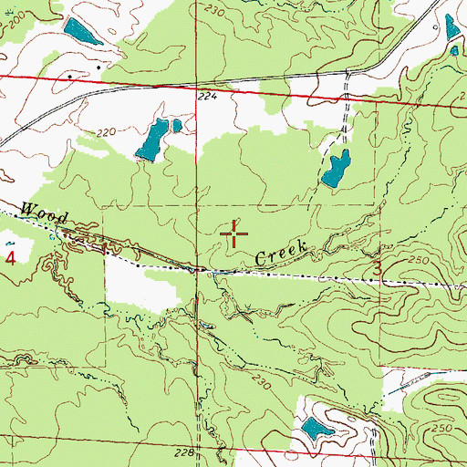 Topographic Map of Arkansas Game and Fish Commission Law Enforcement Southeast Regional Office, AR