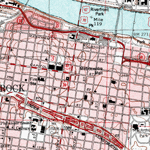 Topographic Map of Bureau of Alcohol, Tobacco, And Firearms, AR