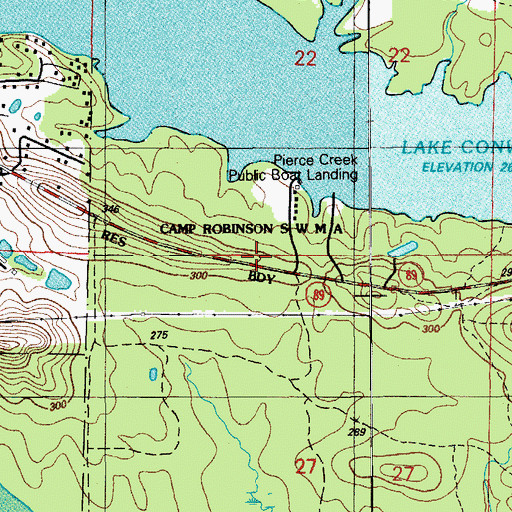 Topographic Map of Arkansas Game and Fish Enforcement, AR