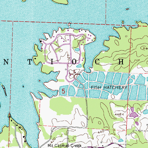 Topographic Map of Arkansas Game and Fish Commission Law Enforcement Hot Springs Regional Office, AR