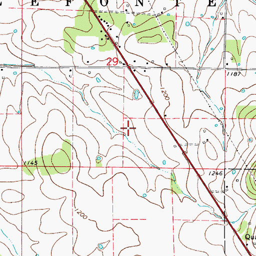 Topographic Map of Boone County Sheriff's Office, AR