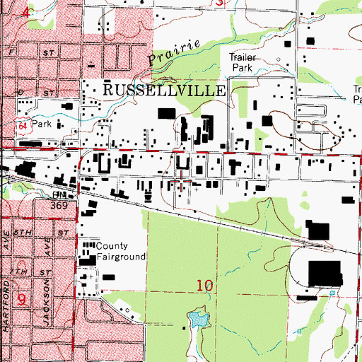 Topographic Map of 5th Judicial District Drug Task Force, AR