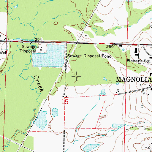 Topographic Map of Columbia County Sheriff's Office, AR