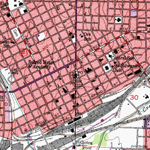 Topographic Map of Federal Bureau of Investigation Texarkana Resident Office, AR