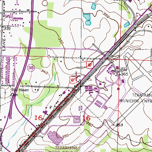 Topographic Map of Immigration Customs Enforcement, AR