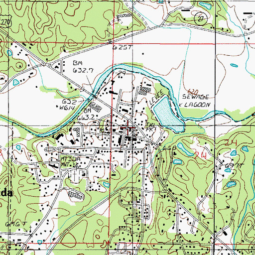 Topographic Map of Montgomery County Sheriff's Office, AR