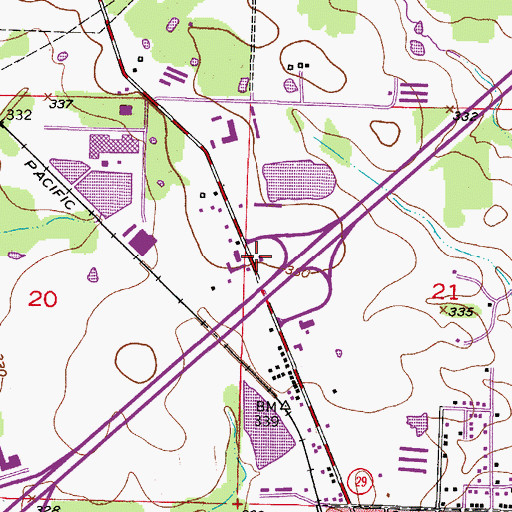 Topographic Map of Arkansas State Police Troop G, AR