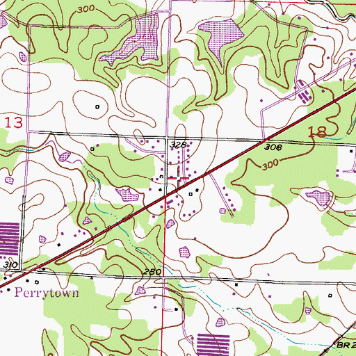 Topographic Map of Arkansas Game and Fish Commission Law Enforcement Southwest Regional Office, AR