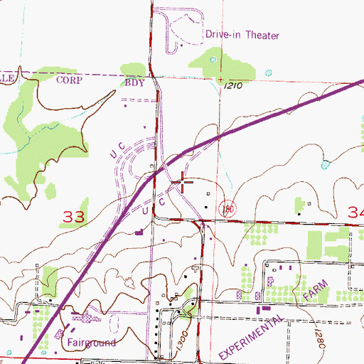 Topographic Map of Immigration Customs Enforcement, AR