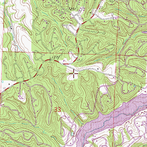 Topographic Map of Benton County Sheriff's Office Bella Vista Division, AR