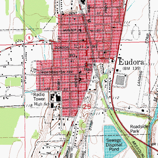 Topographic Map of Elite Medical Services, AR