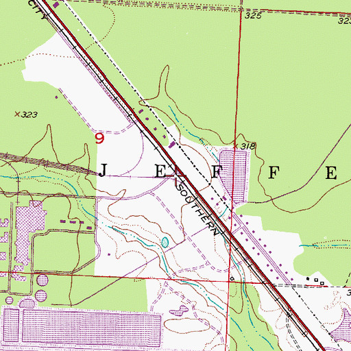 Topographic Map of Domtar Industries Ashdown Mill Ambulance Services, AR