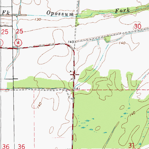 Topographic Map of Potlatch Corporation Ambulance, AR