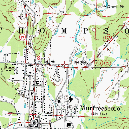 Topographic Map of Emergency Medical Transport, AR