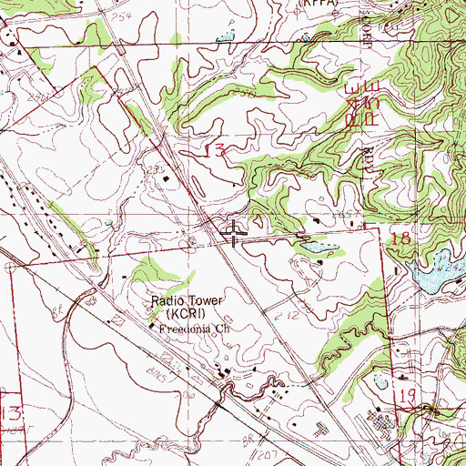 Topographic Map of Pafford Emergency Medical Services West Helena, AR