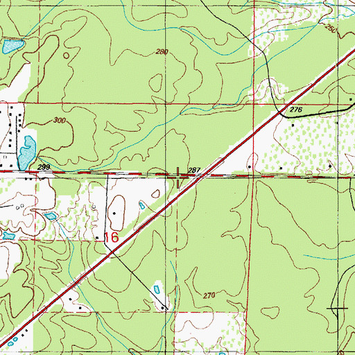 Topographic Map of Metropolitan Emergency Medical Service East Bend, AR