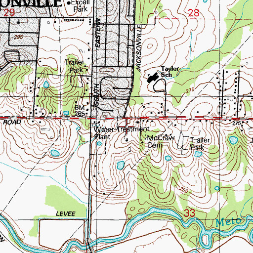 Topographic Map of Arkansas Emergency Transport - Jacksonville, AR
